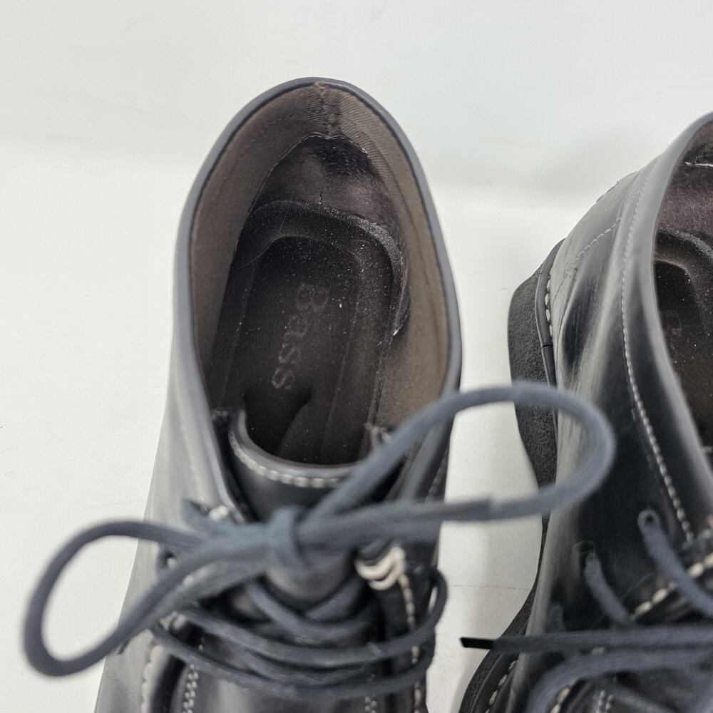 Vintage Bass Womens Toren / Wallabee / Chukka Boot Black Leather Size 8 M - Picture 9 of 12